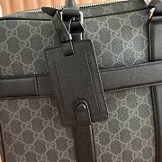 Gucci Porter Large Briefcase Black GG Monogram Coated Fabric 860871 - 36x29x6.5cm - 2