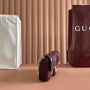 Gucci GG Marmont Small Shoulder Bag Rosso Ancora Leather ‎751526 - 21x12x5cm - 6