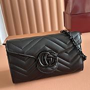 Gucci GG Marmont Wallet On Chain Black 858924 - 20x12x4cm - 4