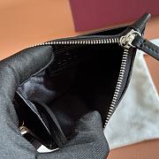 GG Marmont Zip Key Pouch Black Leather ‎837747 - 12x8.5cm - 4