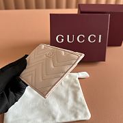 Gucci GG Marmont Zip Key Pouch Pink Leather ‎837747 - 12x8.5cm - 6