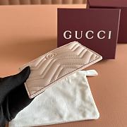 Gucci GG Marmont Zip Key Pouch Pink Leather ‎837747 - 12x8.5cm - 5