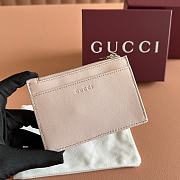Gucci GG Marmont Zip Key Pouch Pink Leather ‎837747 - 12x8.5cm - 4
