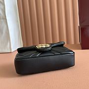 Gucci GG Marmont Mini Shoulder Bag In Black Leather ‎841290 - 16.5x9.5x4.5cm - 2