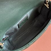 Gucci GG Marmont Mini Shoulder Bag In Green Leather ‎841290 - 16.5x9.5x4.5cm - 4