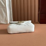 Gucci GG Marmont Mini Shoulder Bag In White Leather ‎841290 - 16.5x9.5x4.5cm - 3