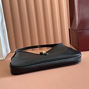 Gucci Jackie Slim Medium Shoulder Bag Black Leather 863137 - 28x16x3.5cm - 4