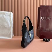 Gucci Jackie Slim Medium Shoulder Bag Black Leather 863137 - 28x16x3.5cm - 2
