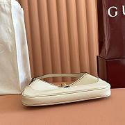 Gucci Jackie Slim Medium Shoulder Bag White Leather 863137 - 28x16x3.5cm - 4