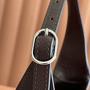 Gucci Jackie Slim Medium Shoulder Bag Dark Brown Leather 863137 - 28x16x3.5cm - 6