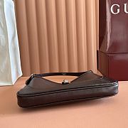 Gucci Jackie Slim Medium Shoulder Bag Dark Brown Leather 863137 - 28x16x3.5cm - 5