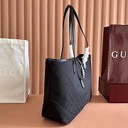 Gucci Jackie Medium Tote Bag Black GG Canvas 867015 - 45x28x12cm - 6