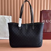 Gucci Jackie Medium Tote Bag Black GG Canvas 867015 - 45x28x12cm - 4