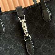 Gucci Jackie Medium Tote Bag Black GG Canvas 867015 - 45x28x12cm - 2