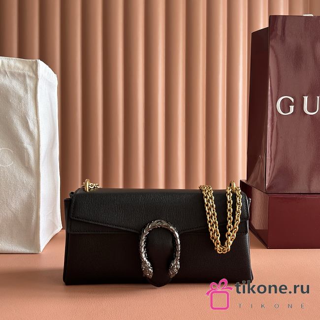 Gucci Dionysus Medium Shoulder Bag Black Leather ‎874735 - 28x14x7cm - 1