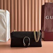 Gucci Dionysus Medium Shoulder Bag Black Leather ‎874735 - 28x14x7cm - 1