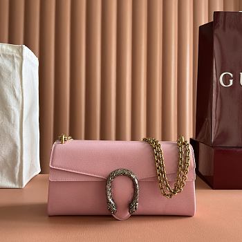 Gucci Dionysus Medium Shoulder Bag Pink Leather ‎874735 - 28x14x7cm
