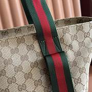 Gucci GG Small Tote Bag Sand And Dark Brown GG Canvas ‎875941- 28.5x27x18cm - 6