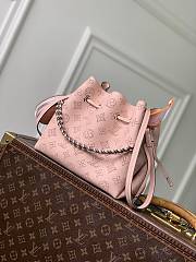 LV Bella Mahina Leather Dream Pink Jasmin M23195 - 19x22x14cm - 5