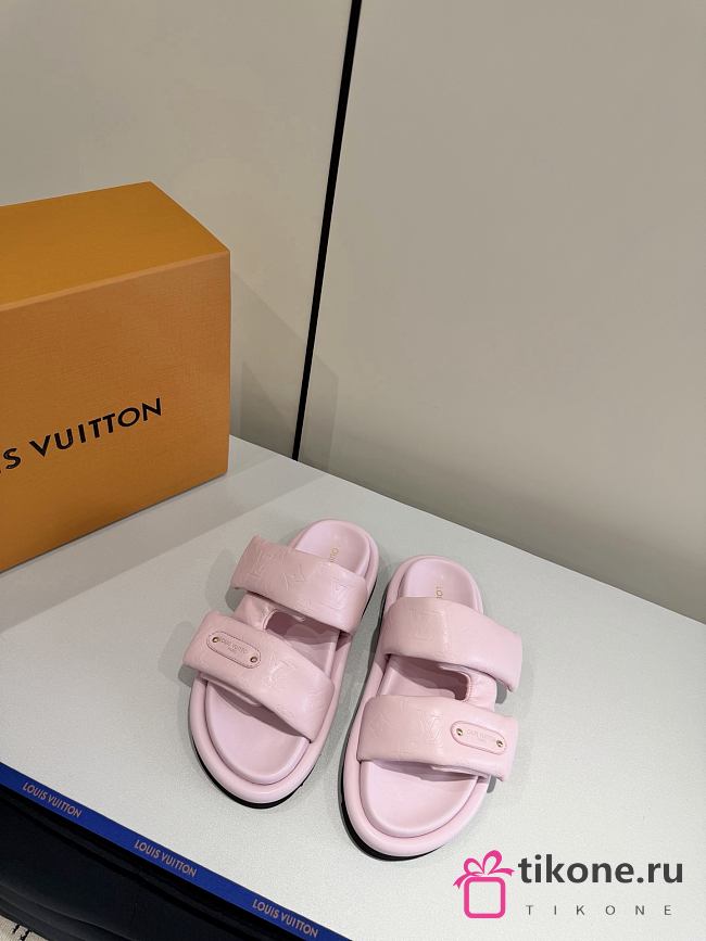 LV Pool Pillow Comfort Mule Pink 1AJN59 - 1