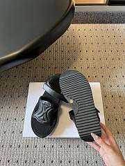 Celine Sunny Sandal In Calfskin Vegetal Tanning Black 60mm - 4