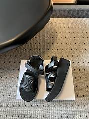 Celine Sunny Sandal In Calfskin Vegetal Tanning Black 60mm - 3