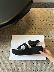 Celine Sunny Sandal In Calfskin Vegetal Tanning Black 60mm - 2