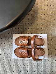 Celine Sunny Sandal In Calfskin Vegetal Tanning Brown 60mm - 2