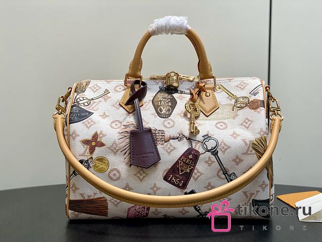 LV Speedy 30 Soft Canvas Getaway M29377 - 30x21x17cm - 1