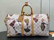 LV Keepall Bandouliere 45 Monogram Dune Linen and Canvas Getaway M28780 - 45x27x20cm - 1