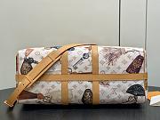 LV Keepall Bandouliere 45 Monogram Dune Linen and Canvas Getaway M28780 - 45x27x20cm - 4