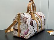 LV Keepall Bandouliere 45 Monogram Dune Linen and Canvas Getaway M28780 - 45x27x20cm - 2