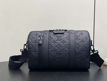 LV City Keepall Monogram Shadow Black M26750 - 27.5x16.5x15cm