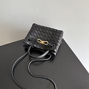 Bottega Veneta Mini Andiamo in Black - 20x15x9cm - 2