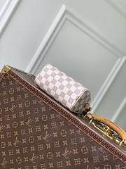 LV Nano Speedy Damier Azur/Olympus Blue/White N40918 - 16x10x7.5cm - 4