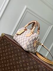 LV Speedy Bandouliere 20 Damier Azur/Olympus Blue/White N40950 - 20.5x13.5x12cm - 6