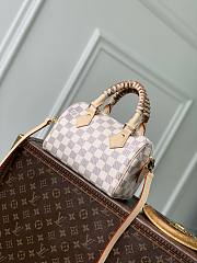 LV Speedy Bandouliere 20 Damier Azur/Olympus Blue/White N40950 - 20.5x13.5x12cm - 2
