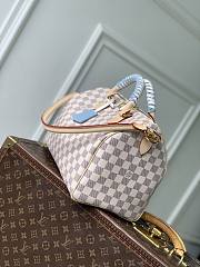 LV Speedy 30 Soft Damier Azur/Olympus Blue/White N40908 - 30x21x17cm - 5