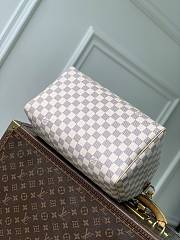 LV Speedy 30 Soft Damier Azur/Olympus Blue/White N40908 - 30x21x17cm - 3
