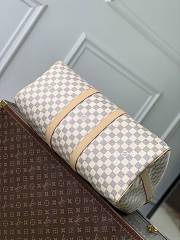 LV Keepall Bandouliere 45 Damier Azur/Olympus Blue/White N40909 - 45x27x20cm - 4