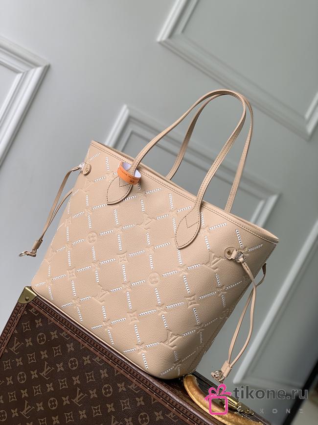 LV Neverfull MM Monogram Empreinte Hazelnut Couture M29486 - 31x28x14cm - 1