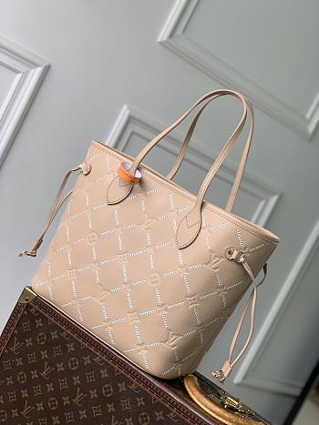 LV Neverfull MM Monogram Empreinte Hazelnut Couture M29486 - 31x28x14cm