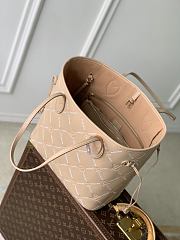 LV Neverfull MM Monogram Empreinte Hazelnut Couture M29486 - 31x28x14cm - 6