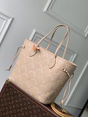 LV Neverfull MM Monogram Empreinte Hazelnut Couture M29486 - 31x28x14cm - 3