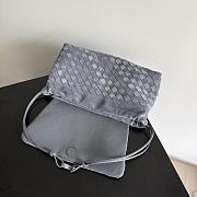 Bottega Veneta Giorno in Cloudy Indigo/Gravel - 33x19x8cm - 2