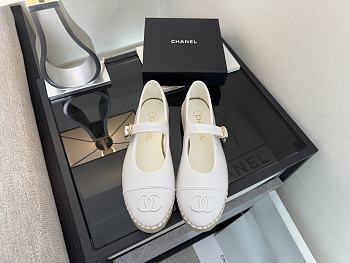 Chanel Mary Janes Lambskin White G47256