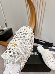 Chanel Mules Lambskin White G47122 - 5