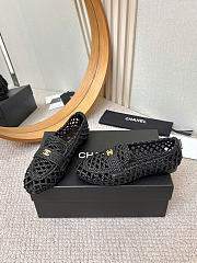 Chanel Moccasins Lambskin Black G47049 - 3