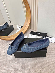 Chanel Ballet Flats Washed Denim Blue G26250 - 2