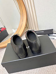 Chanel Ballet Flats Lambskin Red & Black - 5